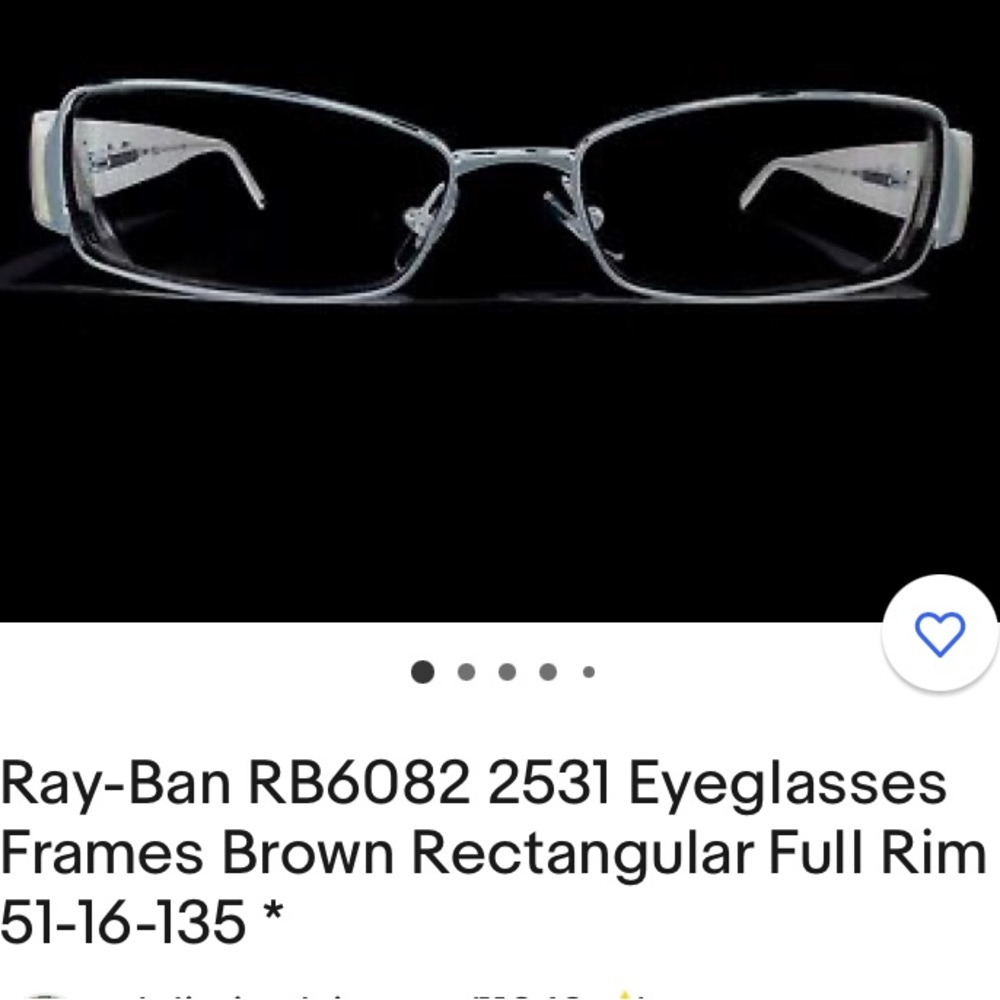 Ray-Ban RB6082 2531 51-16-135 Designer eyeglass frames, brown and gold and blue